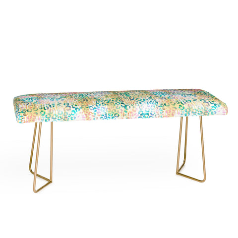 Schatzi Brown Leopard Pattern Snow Bench