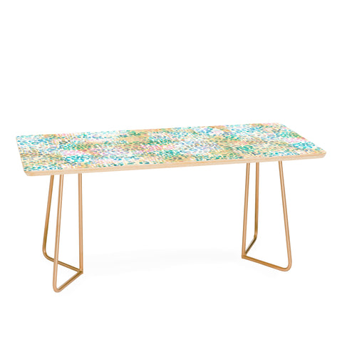 Schatzi Brown Leopard Pattern Snow Coffee Table