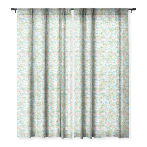 Schatzi Brown Leopard Pattern Snow Sheer Window Curtain