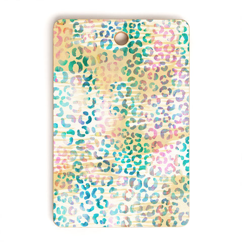 Schatzi Brown Leopard Pattern Snow Cutting Board Rectangle