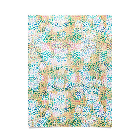 Schatzi Brown Leopard Pattern Snow Poster