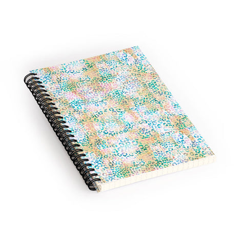 Schatzi Brown Leopard Pattern Snow Spiral Notebook