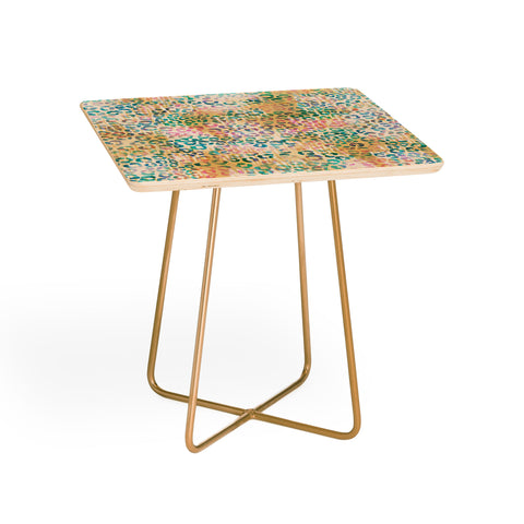 Schatzi Brown Leopard Pattern Snow Side Table