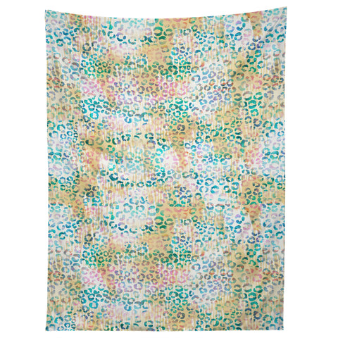Schatzi Brown Leopard Pattern Snow Tapestry
