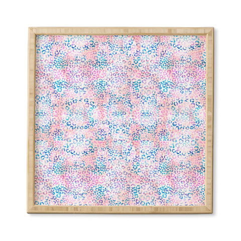 Schatzi Brown Leopard Pink Framed Wall Art