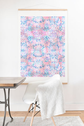 Schatzi Brown Leopard Pink Art Print And Hanger