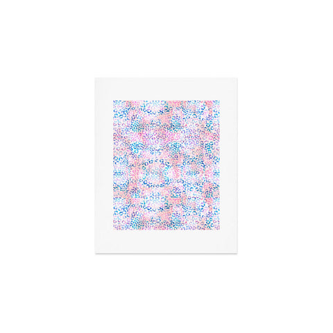 Schatzi Brown Leopard Pink Art Print
