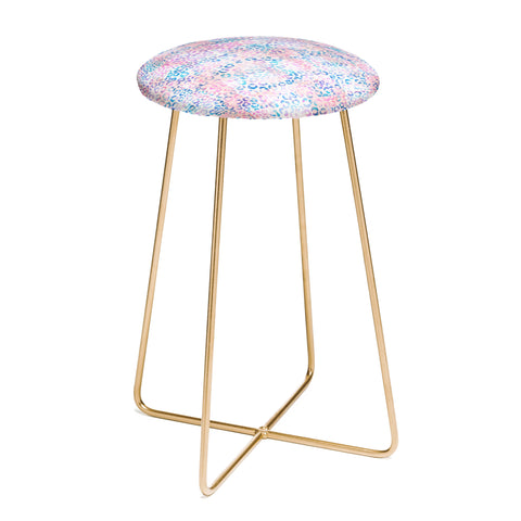 Schatzi Brown Leopard Pink Counter Stool