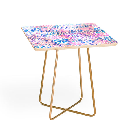 Schatzi Brown Leopard Pink Side Table