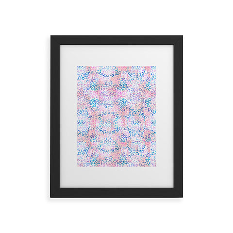 Schatzi Brown Leopard Pink Framed Art Print