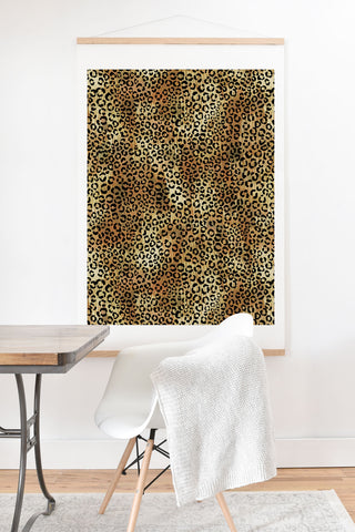 Schatzi Brown Leopard Tan Art Print And Hanger