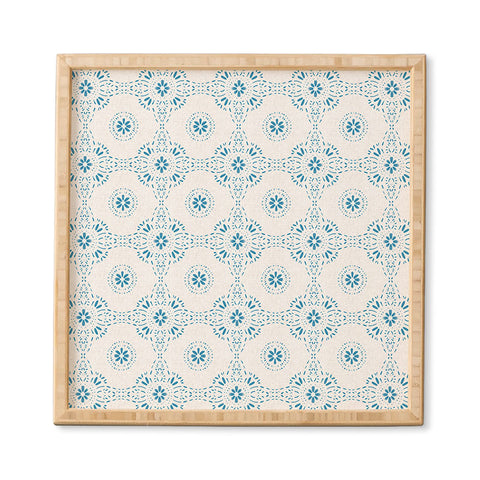Schatzi Brown Libby Boho Aqua Framed Wall Art