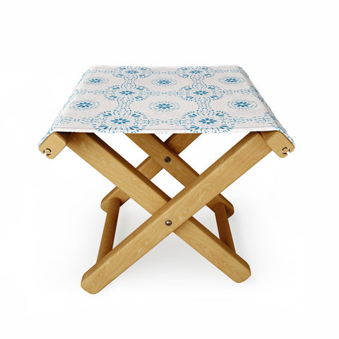 Schatzi Brown Libby Boho Aqua Folding Stool