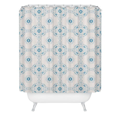 Schatzi Brown Libby Boho Aqua Shower Curtain