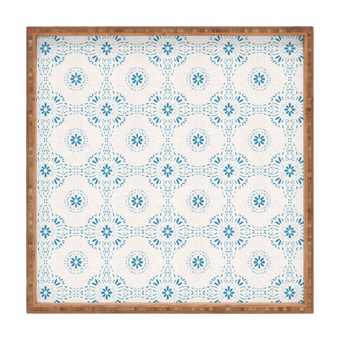 Schatzi Brown Libby Boho Aqua Square Tray