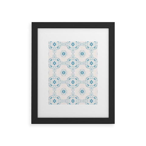 Schatzi Brown Libby Boho Aqua Framed Art Print