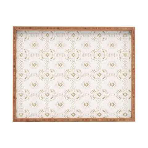 Schatzi Brown Libby Boho Beige Rectangular Tray