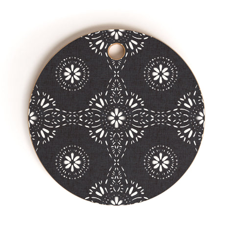 Schatzi Brown Libby Boho Charcoal Cutting Board Round