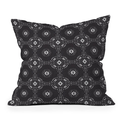 Schatzi Brown Libby Boho Charcoal Throw Pillow