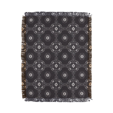 Schatzi Brown Libby Boho Charcoal Throw Blanket