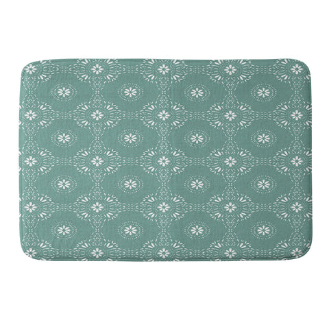 Schatzi Brown Libby Boho Leaf Memory Foam Bath Mat