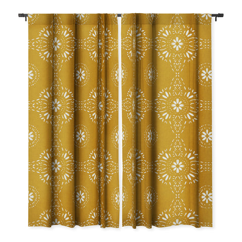 Schatzi Brown Libby Boho Marigold Blackout Window Curtain
