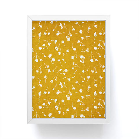 Schatzi Brown Libby Floral Marigold Framed Mini Art Print