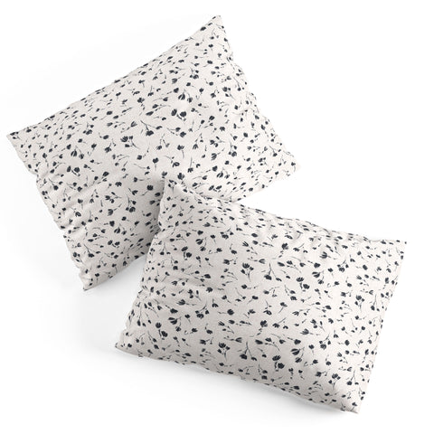 Schatzi Brown Libby Floral Pewter Pillow Shams