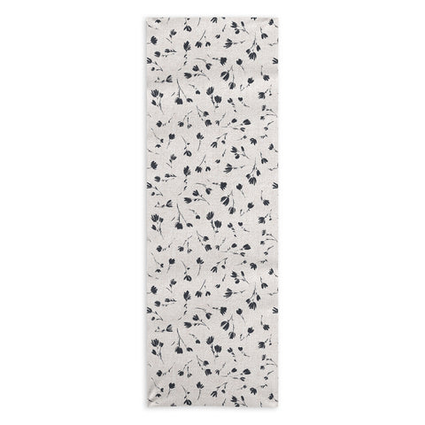 Schatzi Brown Libby Floral Pewter Yoga Towel