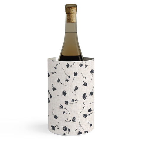 Schatzi Brown Libby Floral Pewter Wine Chiller
