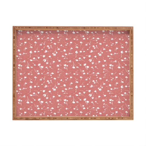 Schatzi Brown Libby Floral Rosewater Rectangular Tray