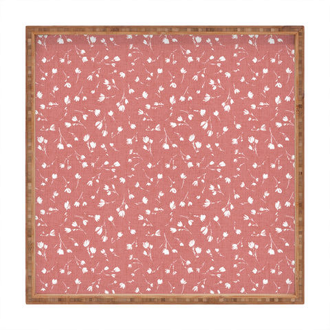 Schatzi Brown Libby Floral Rosewater Square Tray