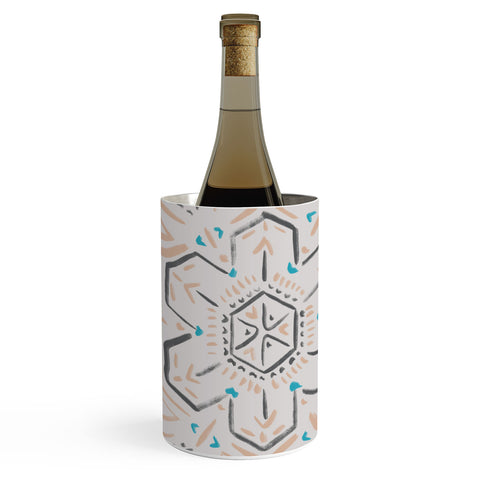 Schatzi Brown Line Tribal Mandala 1a Wine Chiller