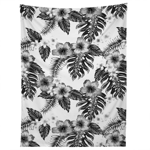 Schatzi Brown Live Aloha black and white Tapestry