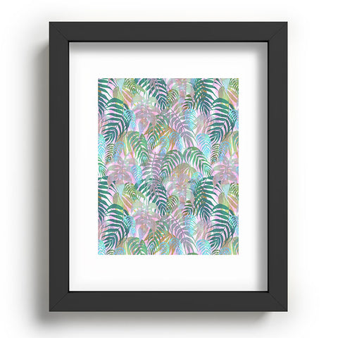 Schatzi Brown Lost in the Jungle pink green Recessed Framing Rectangle