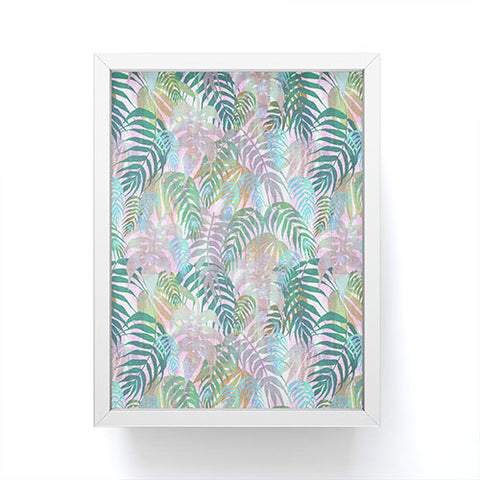 Schatzi Brown Lost in the Jungle pink green Framed Mini Art Print