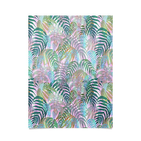 Schatzi Brown Lost in the Jungle pink green Poster