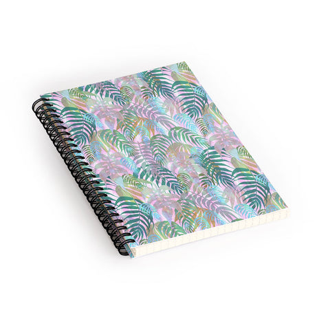 Schatzi Brown Lost in the Jungle pink green Spiral Notebook