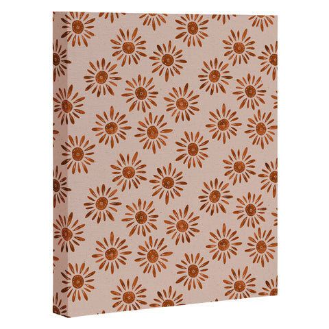 Schatzi Brown Lotta Floral Beige Art Canvas