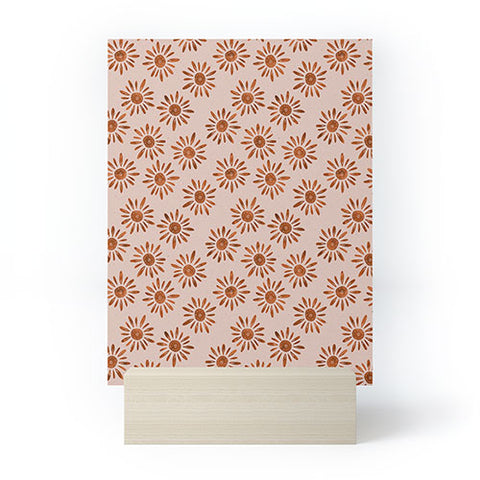 Schatzi Brown Lotta Floral Beige Mini Art Print
