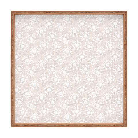 Schatzi Brown Lotta Floral Cotton Square Tray