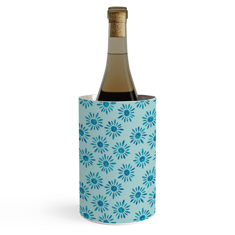 Schatzi Brown Lotta Floral Light Aqua Wine Chiller