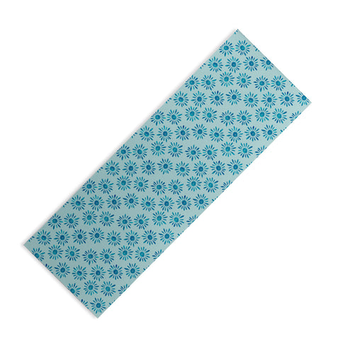 Schatzi Brown Lotta Floral Light Aqua Yoga Mat