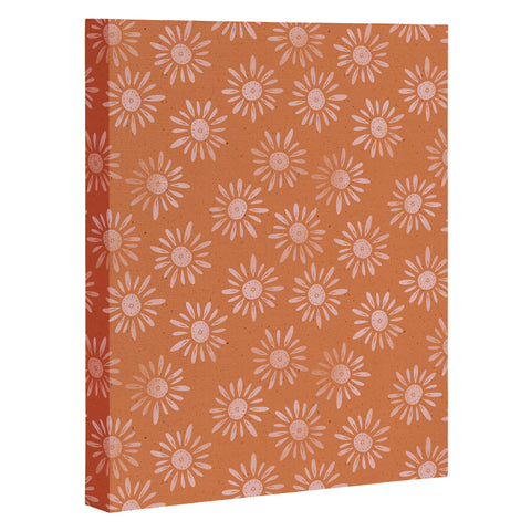 Schatzi Brown Lotta Floral Orange Art Canvas