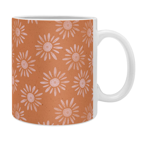 Schatzi Brown Lotta Floral Orange Coffee Mug