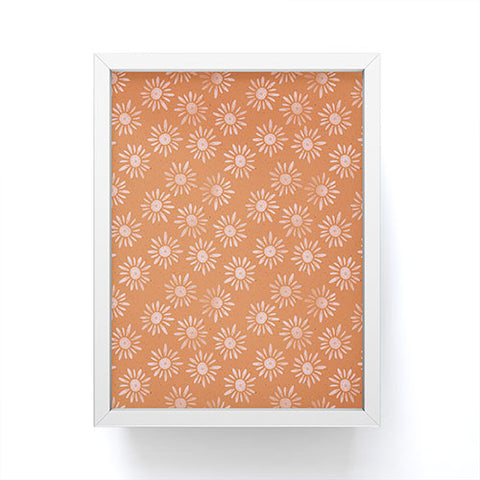 Schatzi Brown Lotta Floral Orange Framed Mini Art Print