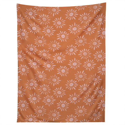 Schatzi Brown Lotta Floral Orange Tapestry