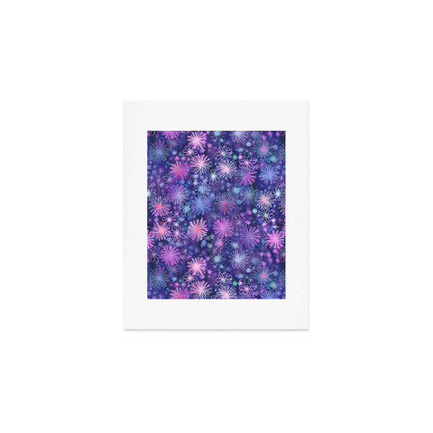 Schatzi Brown Love Floral Purple Art Print