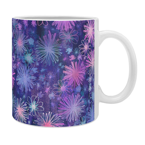 Schatzi Brown Love Floral Purple Coffee Mug