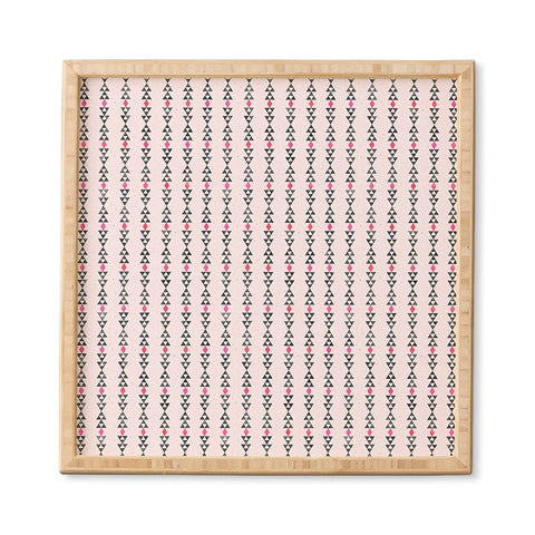 Schatzi Brown Love Triangle I Pink Framed Wall Art
